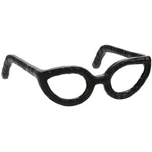 Sagebrook home, aluminum decorative glasses, black